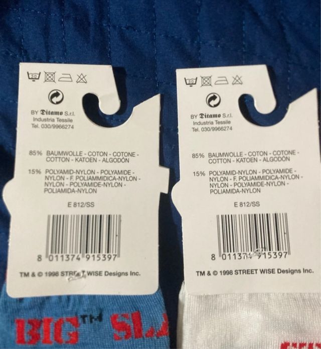 Calze Vintage Street Sharks Taglia 21/24 24/28