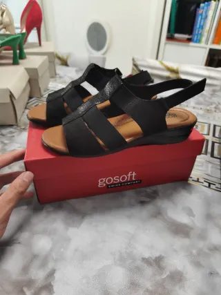 Sandalias Gosoft Negras Talla 38