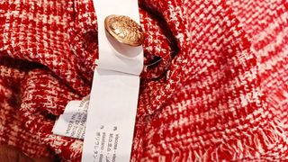 Blusa Zara Roja y Blanca