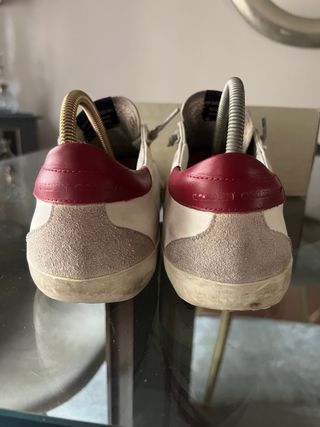 Golden Goose Superstar Talla 44 Rojo Blanco