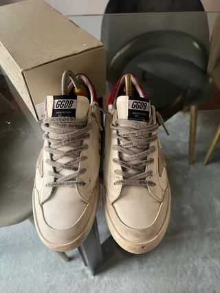 Golden Goose Superstar Talla 44 Rojo Blanco