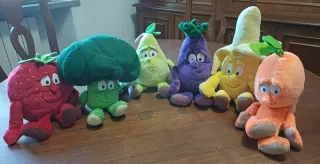 N.6 peluche frutta e verdura