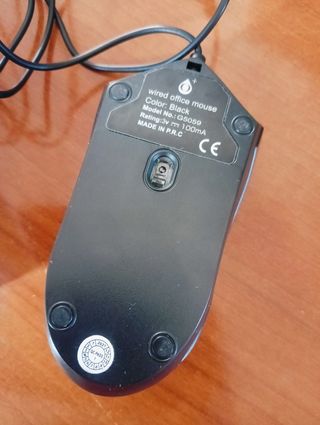 Ratón USB Negro