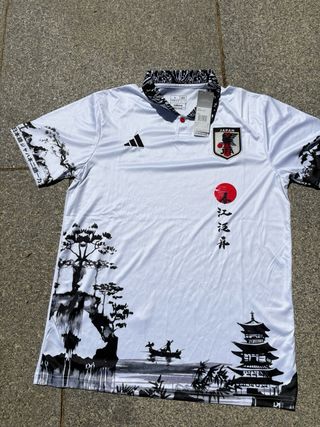 Japón 23-24 polo blanco, camiseta Japón anime
