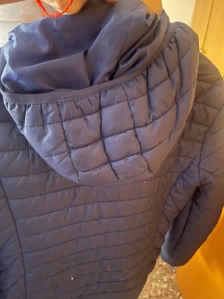 Cazadora Stradivarius azul con capucha Talla S. 