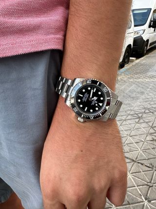 Reloj Seiko Mod Diver Negro/Plata