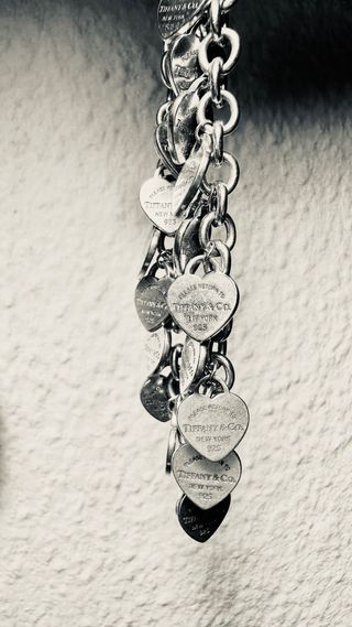 Pulsera Tiffany&Co Plata 925 Corazones