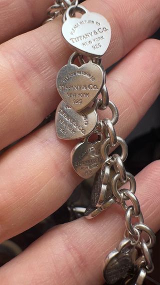 Pulsera Tiffany&Co Plata 925 Corazones