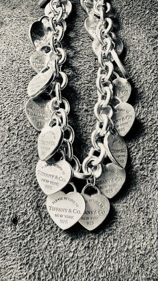 Pulsera Tiffany&Co Plata 925 Corazones