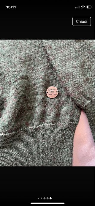 Maglione uomo RIFLE verde scuro XXXL