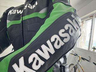 Chaqueta de cuero Kawasaki Moto Talla M