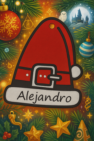Adorno Gorro Navidad Personalizado