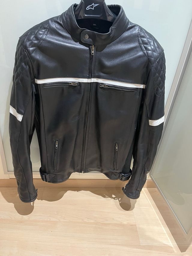Chaqueta de cuero para moto talla 3 XL