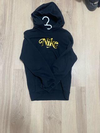 Sudadera Nike Edición Limitada Negra y Dorada
