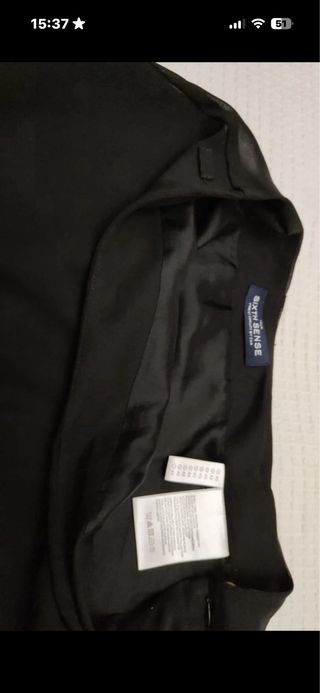 Falda gasa negra talla 44