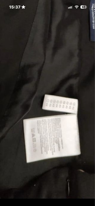 Falda gasa negra talla 44