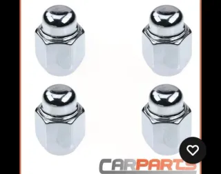 4 Dadi Ruota Cromati per Hyundai i20,I40 ,I10