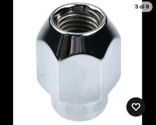 4 Dadi Ruota Cromati per Hyundai i20,I40 ,I10