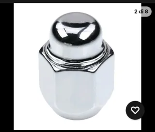 4 Dadi Ruota Cromati per Hyundai i20,I40 ,I10