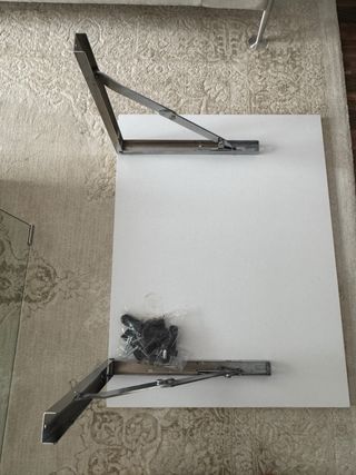 Mesa flotante madera blanca 60x80