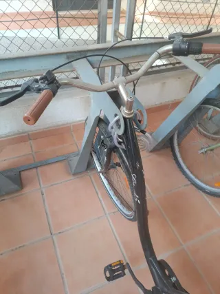Bicicleta urbana negra
