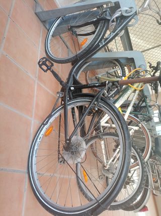 Bicicleta urbana negra