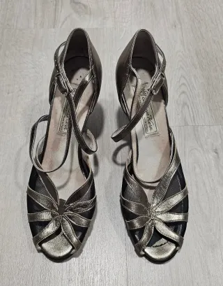 Zapatos de baile Peter Kern oro y negro