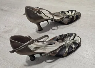 Zapatos de baile Peter Kern oro y negro