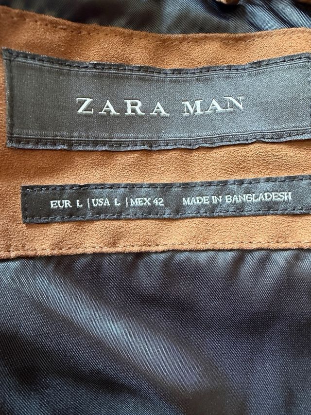 Chaleco acolchado Zara Man marrón