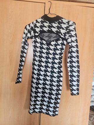 Vestido de punto estampado