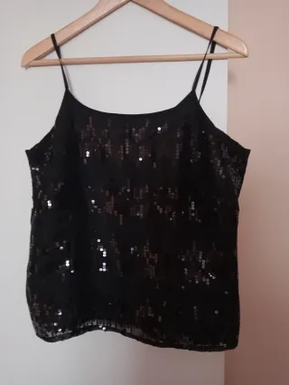 Conjunto falda y top lentejuelas