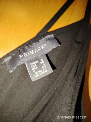Camiseta tirantes negra talla S