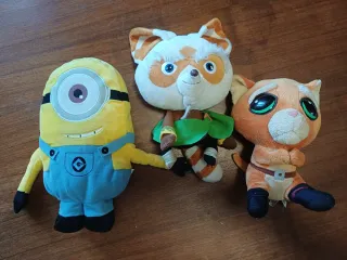 N. 3 Peluche cartoni animati