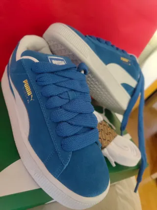 Zapatillas Puma de piel cordones de regalo