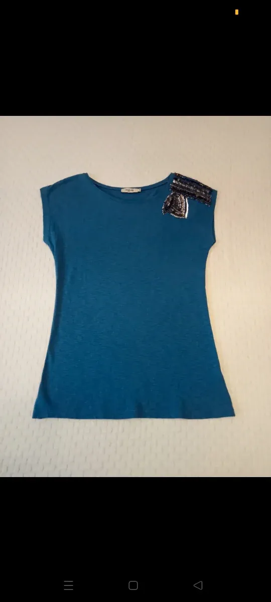 Talla 38. Fórmula Joven Camiseta Chica Lentejuelas