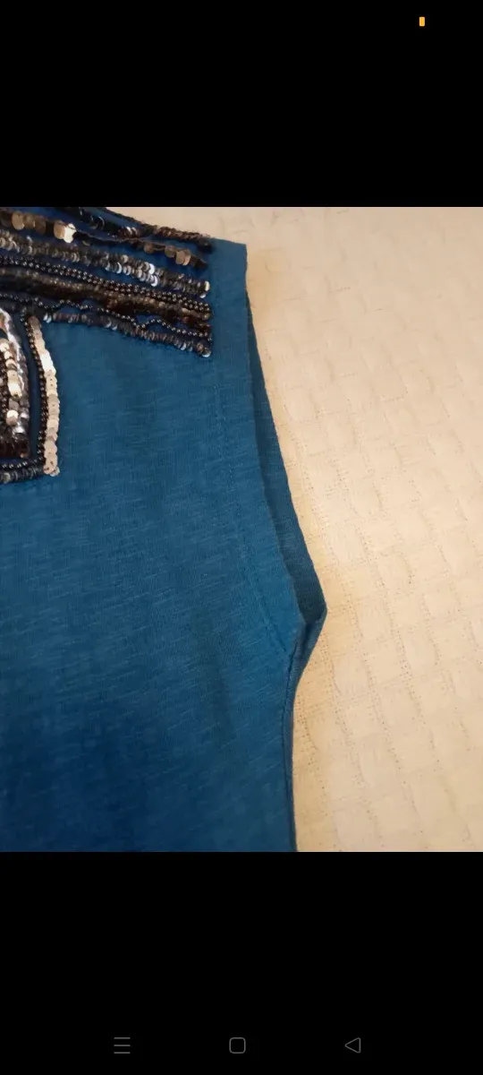 Talla 38. Fórmula Joven Camiseta Chica Lentejuelas