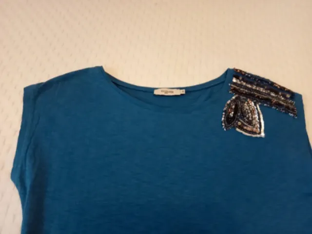 Talla 38. Fórmula Joven Camiseta Chica Lentejuelas