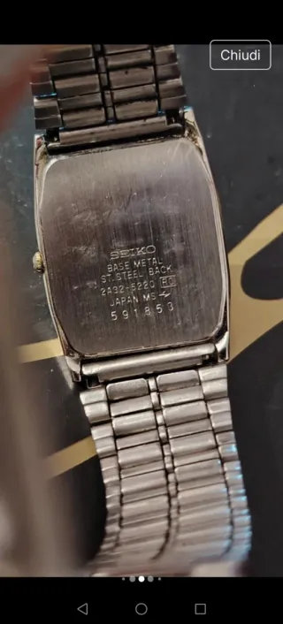 Orologio Seiko Donna Argento/Oro Anni '80