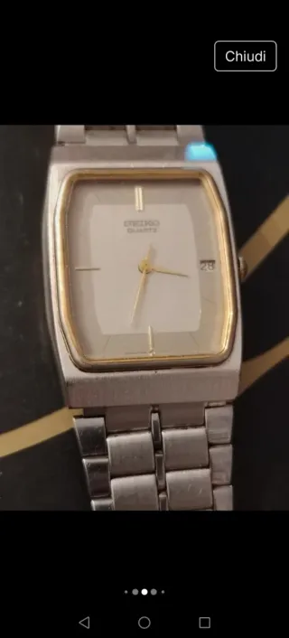 Orologio Seiko Donna Argento/Oro Anni '80