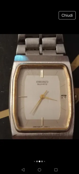 Orologio Seiko Donna Argento/Oro Anni '80