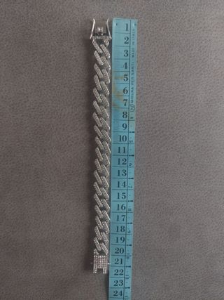 Bracciale cubano moderno ice chain trap