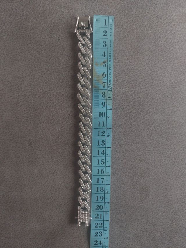 Bracciale cubano moderno ice chain trap