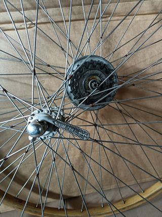 Ruote legno anni '40 Campagnolo cambio corsa