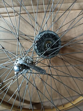 Ruote legno anni '40 Campagnolo cambio corsa