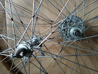 Ruote legno anni '40 Campagnolo cambio corsa