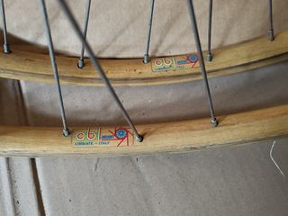 Ruote legno anni '40 Campagnolo cambio corsa