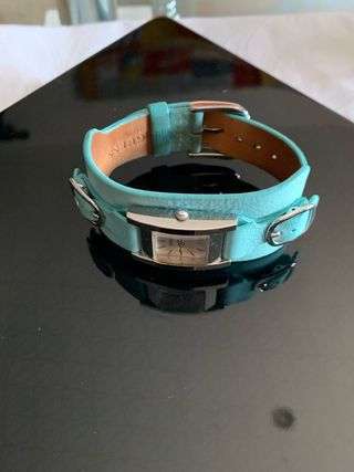 Reloj Guess Pulsera Cuadrado Turquesa