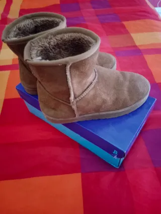 Botines niña marrones forrados