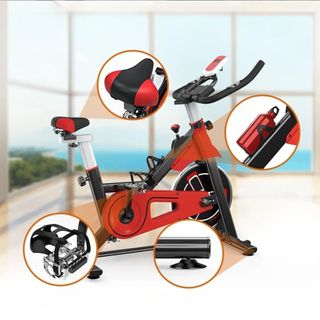 Bicicleta Estática Fitness Monitor LCD