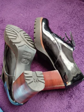 Zapatos Callaghan Tacón Charol Mujer Negros